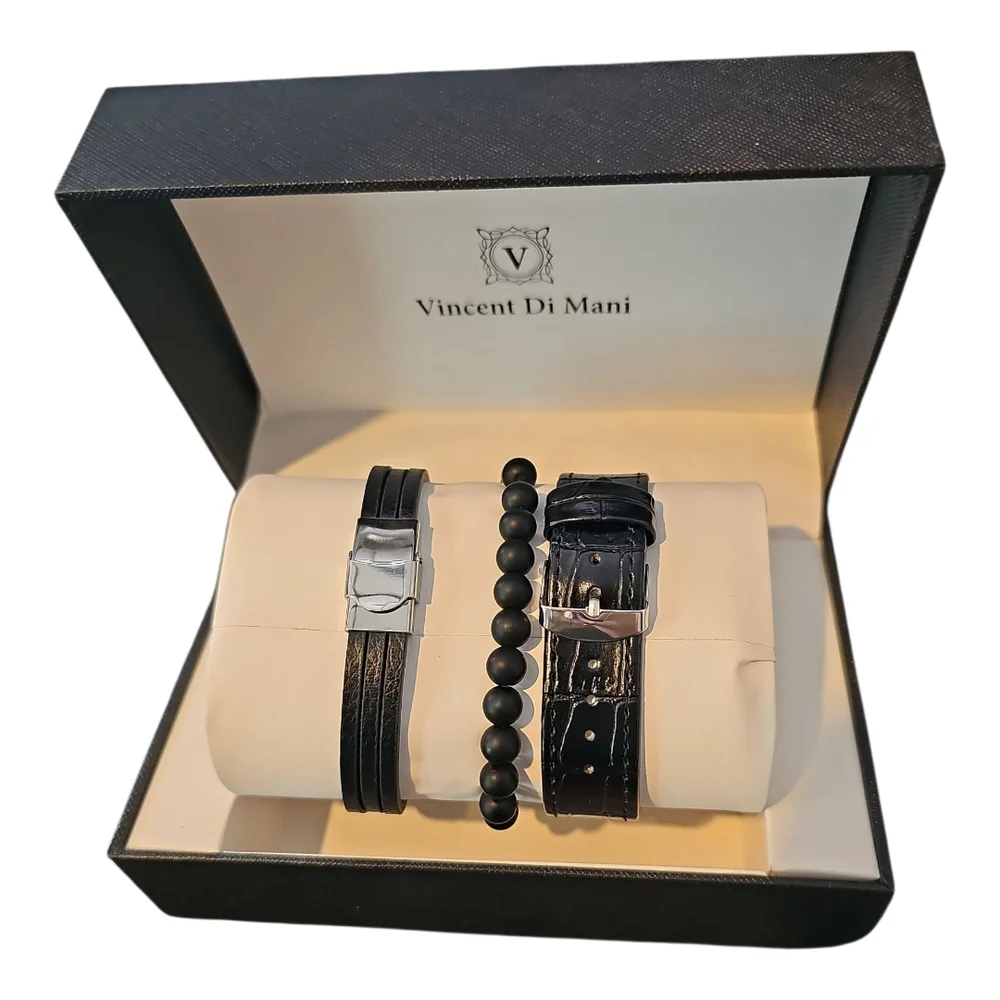 Men's Watch & Bracelet Gift Set - Picture 3 of 3